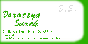 dorottya surek business card